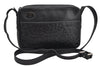 Authentic GUCCI Leather Shoulder Cross Body Bag Purse Black 2145I