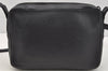 Authentic GUCCI Leather Shoulder Cross Body Bag Purse Black 2145I