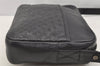 Authentic GUCCI Leather Shoulder Cross Body Bag Purse Black 2145I