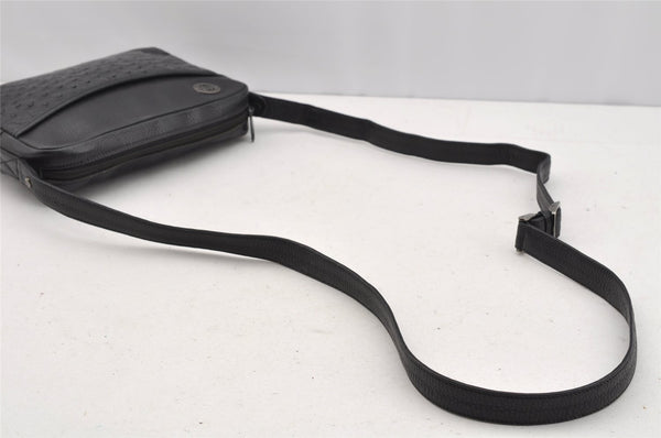 Authentic GUCCI Leather Shoulder Cross Body Bag Purse Black 2145I