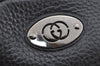Authentic GUCCI Leather Shoulder Cross Body Bag Purse Black 2145I
