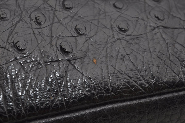 Authentic GUCCI Leather Shoulder Cross Body Bag Purse Black 2145I