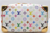 Auth Louis Vuitton Monogram Multicolor Speedy 30 Hand Bag White M92643 LV 2146D