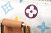 Auth Louis Vuitton Monogram Multicolor Speedy 30 Hand Bag White M92643 LV 2146D