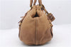 Authentic PRADA Leather 2Way Shoulder Hand Tote Bag Beige Brown 2147D