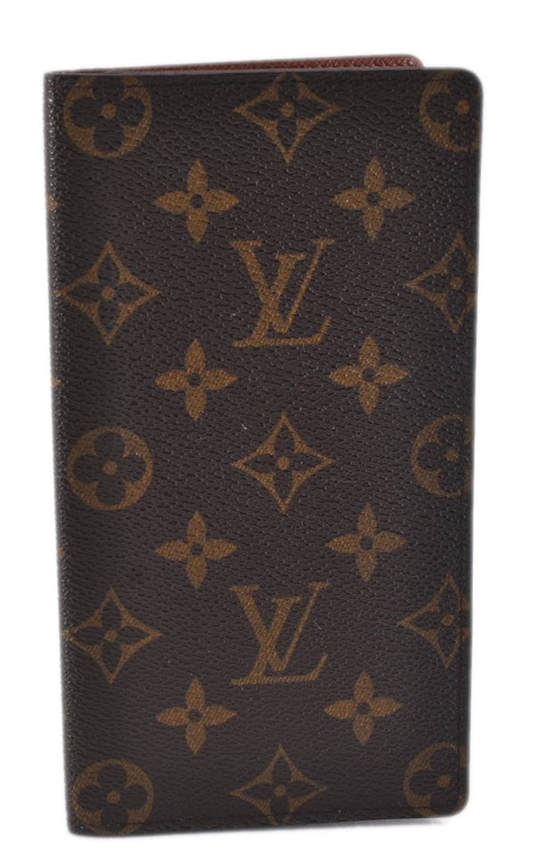 Authentic Louis Vuitton Monogram Porte Valeurs Cartes Credit M61823 Wallet 2147F
