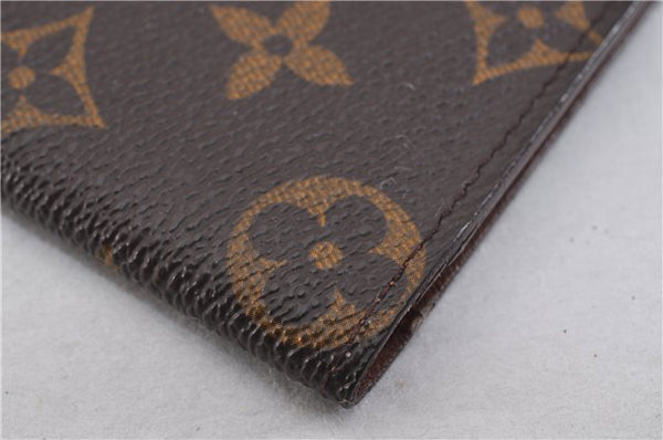 Authentic Louis Vuitton Monogram Porte Valeurs Cartes Credit M61823 Wallet 2147F