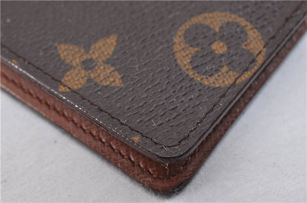 Authentic Louis Vuitton Monogram Porte Valeurs Cartes Credit M61823 Wallet 2147F