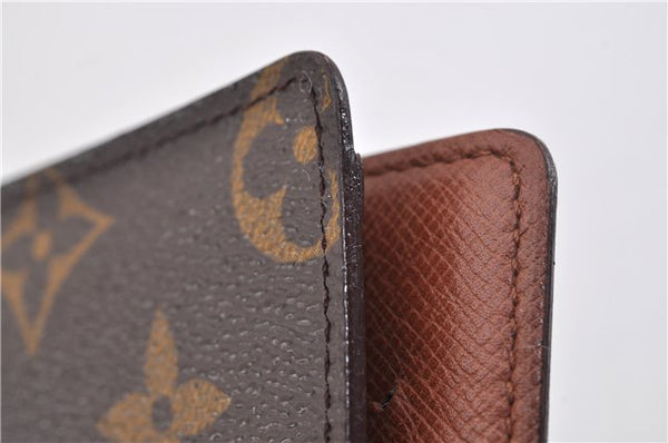 Authentic Louis Vuitton Monogram Porte Valeurs Cartes Credit M61823 Wallet 2147F