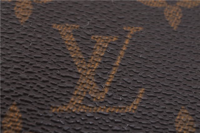 Authentic Louis Vuitton Monogram Porte Valeurs Cartes Credit M61823 Wallet 2147F