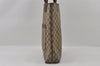 Authentic GUCCI Web Sherry Line Shoulder Tote Bag GG PVC Leather Brown 2147I