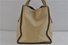 Authentic PRADA GLACE'CALF Leather 2Way Shoulder Hand Bag BN2619 Beige 2148D