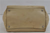 Authentic PRADA GLACE'CALF Leather 2Way Shoulder Hand Bag BN2619 Beige 2148D