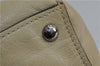 Authentic PRADA GLACE'CALF Leather 2Way Shoulder Hand Bag BN2619 Beige 2148D
