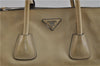 Authentic PRADA GLACE'CALF Leather 2Way Shoulder Hand Bag BN2619 Beige 2148D