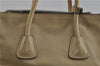Authentic PRADA GLACE'CALF Leather 2Way Shoulder Hand Bag BN2619 Beige 2148D