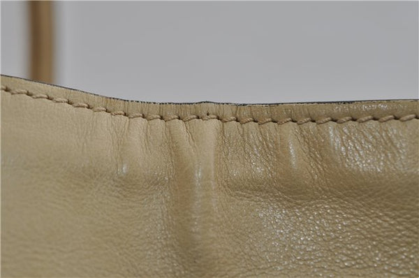 Authentic PRADA GLACE'CALF Leather 2Way Shoulder Hand Bag BN2619 Beige 2148D