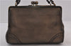 Authentic BURBERRY Vintage Leather Shoulder Hand Bag Purse Brown 2149D