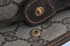 Authentic GUCCI Vintage Clutch Hand Bag Purse GG PVC Leather Brown 2149I