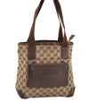 Authentic GUCCI Vintage Shoulder Tote Bag GG Canvas Leather 0190402 Brown 2150I