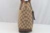 Authentic GUCCI Vintage Shoulder Tote Bag GG Canvas Leather 0190402 Brown 2150I