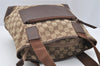 Authentic GUCCI Vintage Shoulder Tote Bag GG Canvas Leather 0190402 Brown 2150I