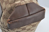 Authentic GUCCI Vintage Shoulder Tote Bag GG Canvas Leather 0190402 Brown 2150I