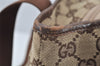 Authentic GUCCI Vintage Shoulder Tote Bag GG Canvas Leather 0190402 Brown 2150I