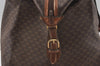 Authentic GUCCI Vintage Micro GG PVC Leather Travel Boston Hand Bag Brown 2151I