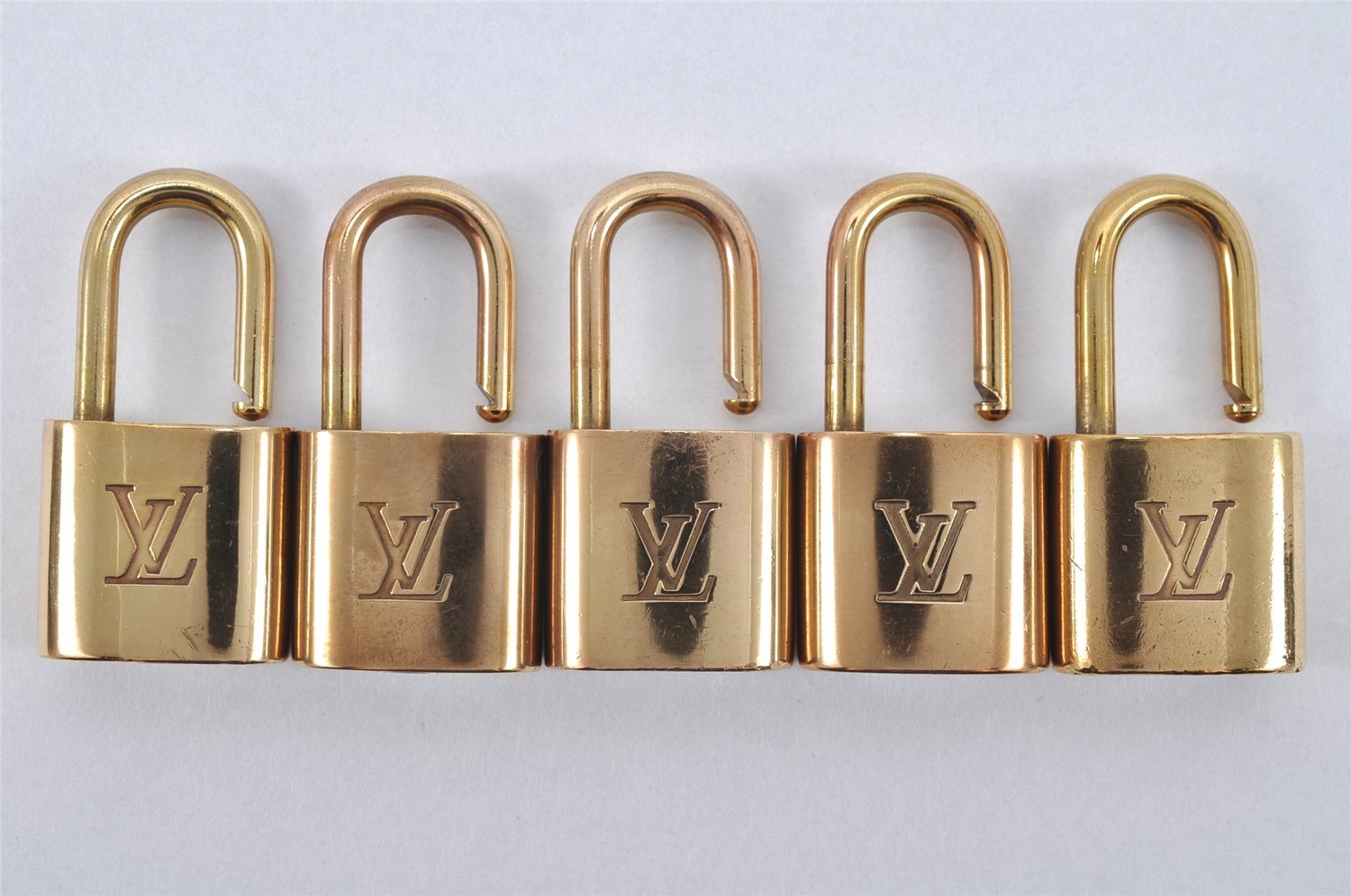 Authentic Louis Vuitton Padlock Gold 10Set LV 2152I