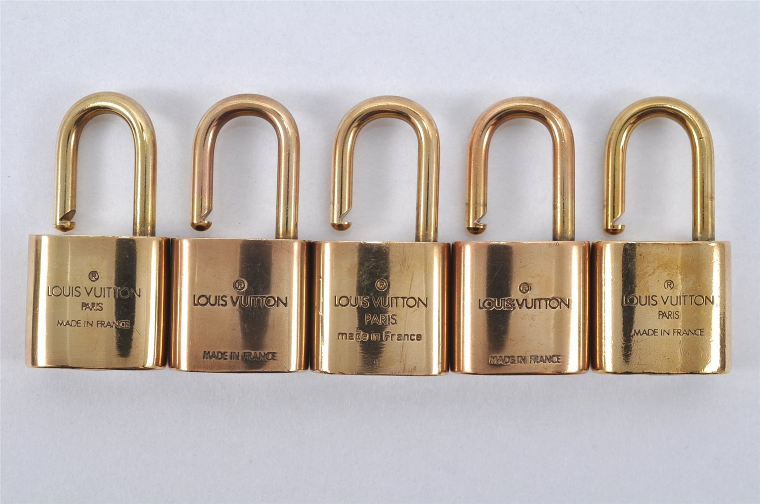 Authentic Louis Vuitton Padlock Gold 10Set LV 2152I