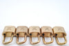 Authentic Louis Vuitton Padlock Gold 10Set LV 2152I