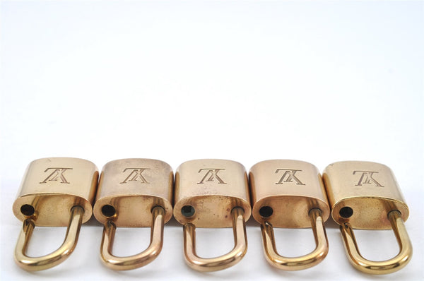 Authentic Louis Vuitton Padlock Gold 10Set LV 2152I