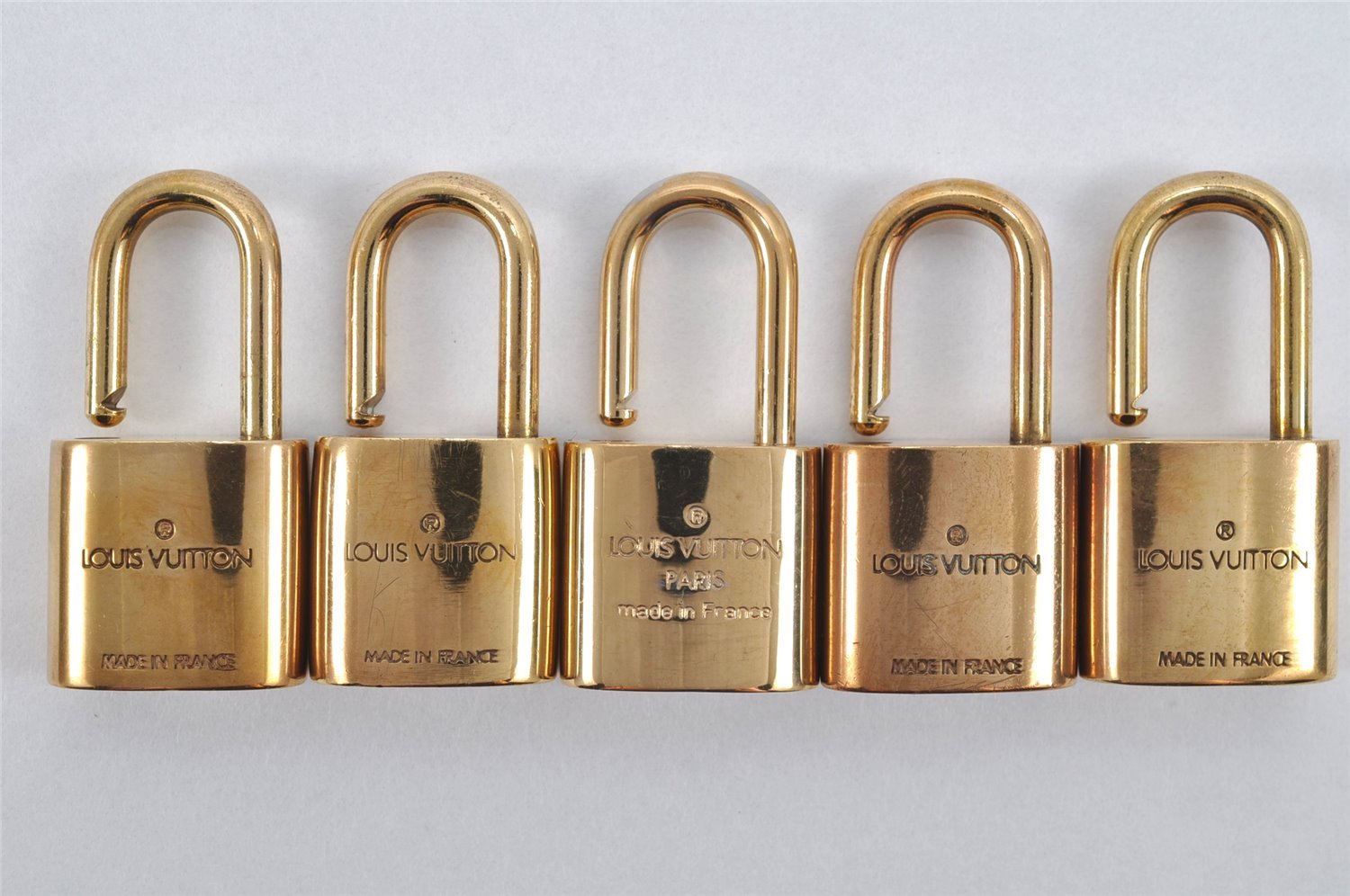 Authentic Louis Vuitton Padlock Gold 10Set LV 2152I