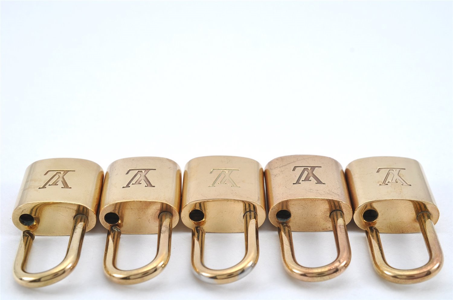 Authentic Louis Vuitton Padlock Gold 10Set LV 2152I