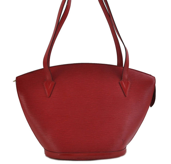 Auth Louis Vuitton Epi Saint Jacques Shopping Shoulder Bag Red M52267 LV 2153D