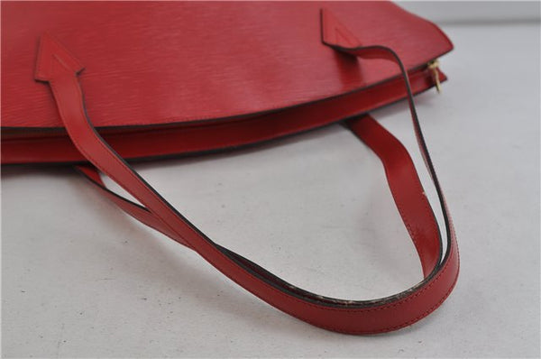 Auth Louis Vuitton Epi Saint Jacques Shopping Shoulder Bag Red M52267 LV 2153D