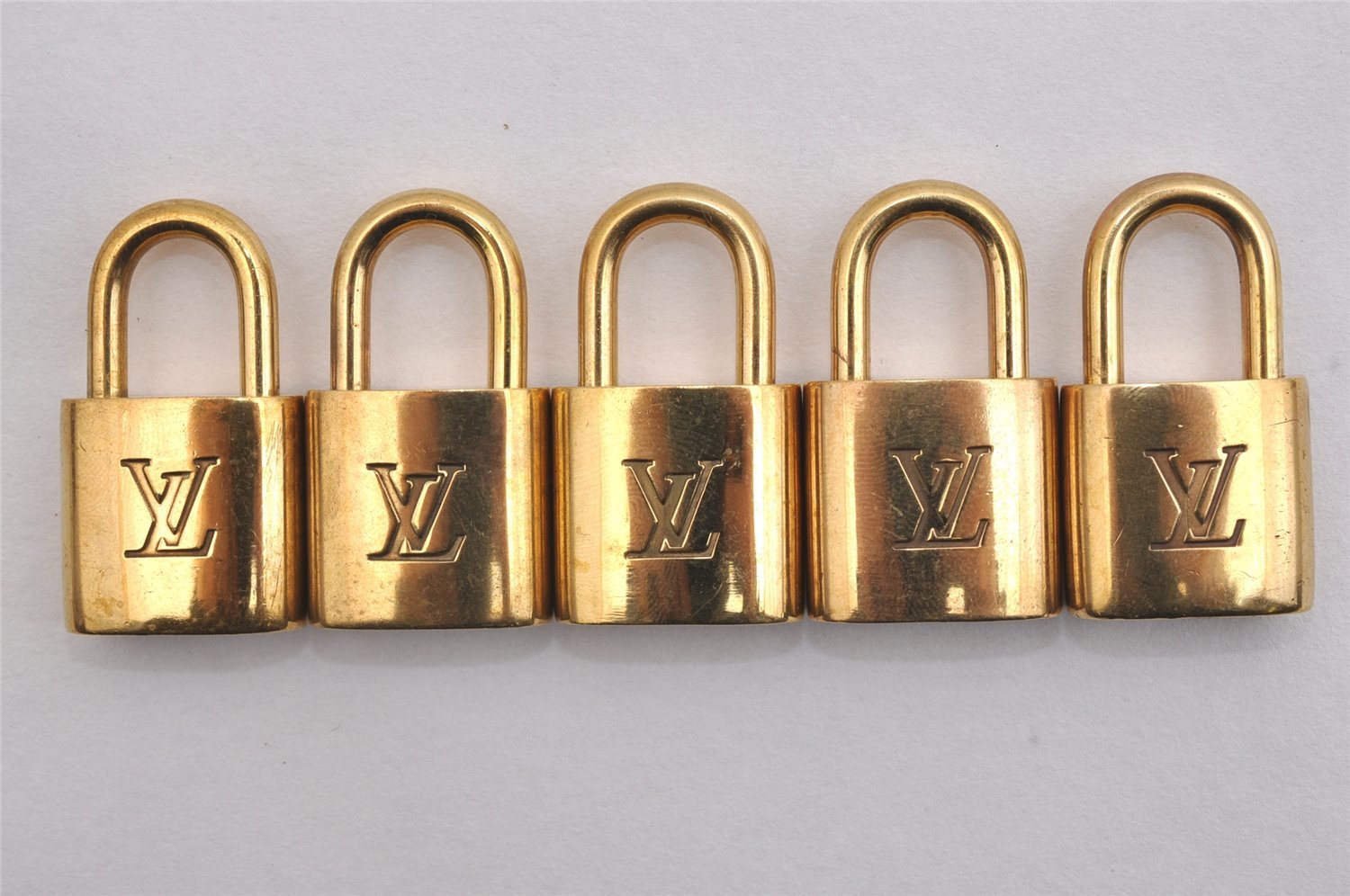 Authentic Louis Vuitton Padlock Gold 10Set LV 2153I