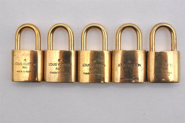 Authentic Louis Vuitton Padlock Gold 10Set LV 2153I