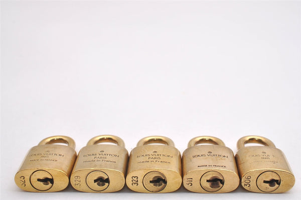 Authentic Louis Vuitton Padlock Gold 10Set LV 2153I