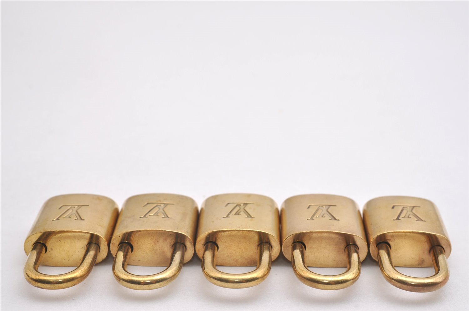 Authentic Louis Vuitton Padlock Gold 10Set LV 2153I