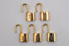 Authentic Louis Vuitton Padlock Gold 10Set LV 2153I