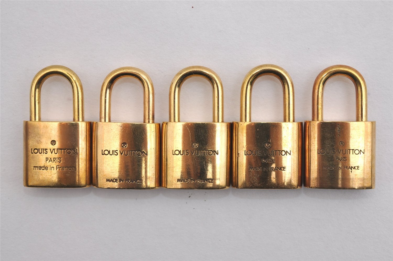 Authentic Louis Vuitton Padlock Gold 10Set LV 2153I