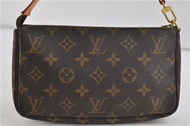 Authentic Louis Vuitton Monogram Pochette Accessoires Pouch M51980 LV 2154D