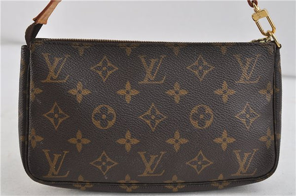 Authentic Louis Vuitton Monogram Pochette Accessoires Pouch M51980 LV 2154D