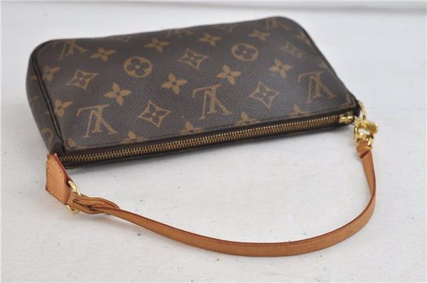 Authentic Louis Vuitton Monogram Pochette Accessoires Pouch M51980 LV 2154D