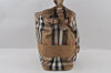 Authentic BURBERRY Nova Check Vintage Shoulder Bag Canvas Leather Beige 2154I