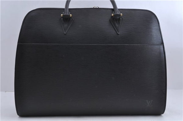 Authentic Louis Vuitton Epi Sorbonne Hand Business Bag Black M54512 LV 2155D