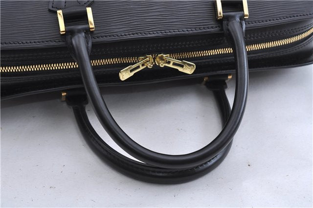 Authentic Louis Vuitton Epi Sorbonne Hand Business Bag Black M54512 LV 2155D