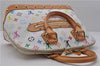 Auth Louis Vuitton Monogram Multicolor Alma PM Hand Bag White M92647 LV 2156D